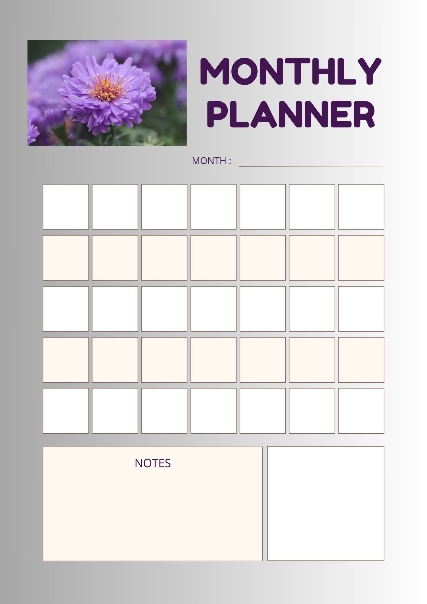 Digital Purple Planner 2025