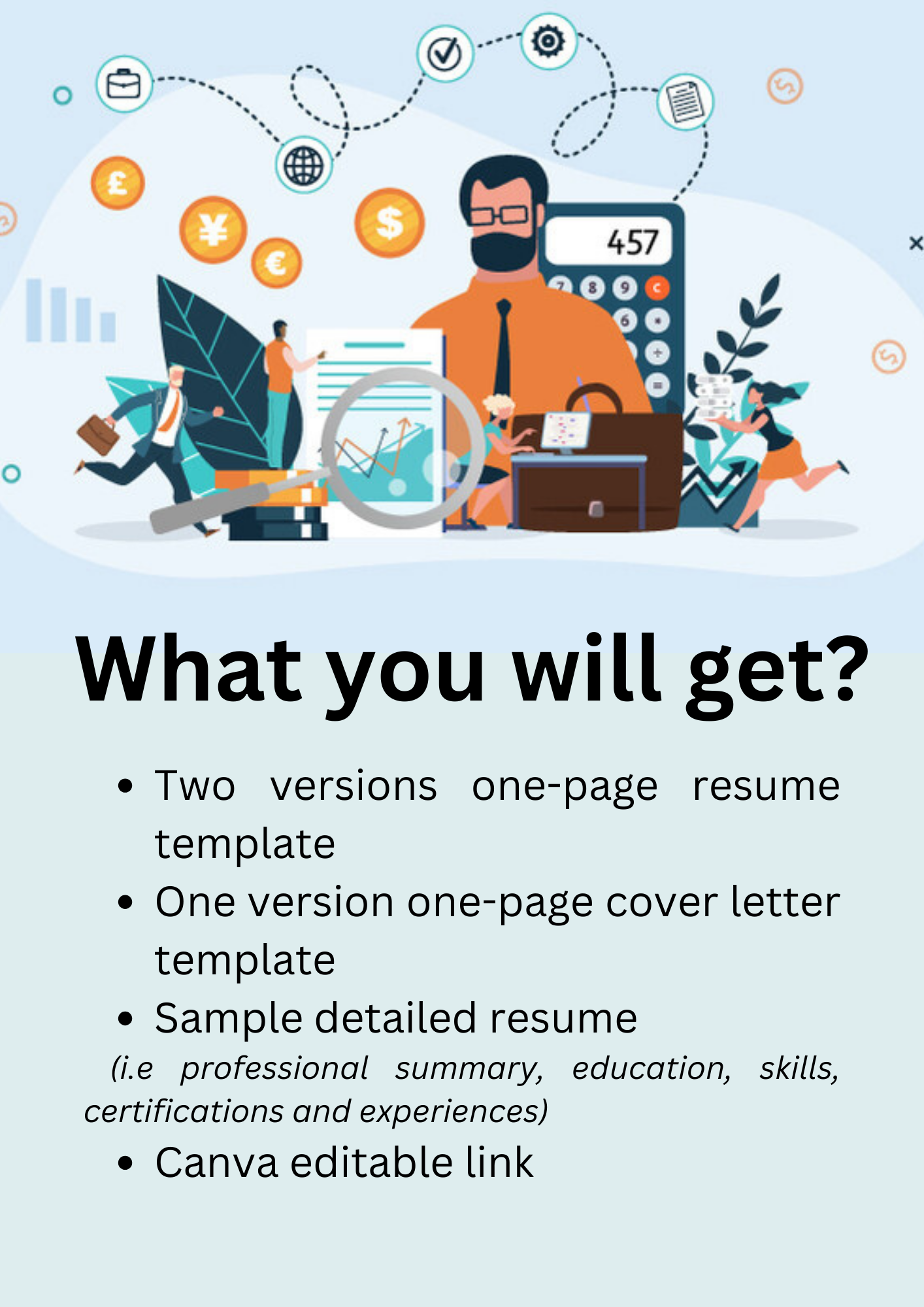 Senior Accountant | Resume Template | CV Template | ATS | Easy Edit | Job | Canva